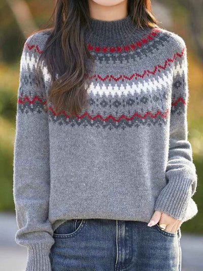 Sophie Classic Turtleneck Knitted Pullover Sweater