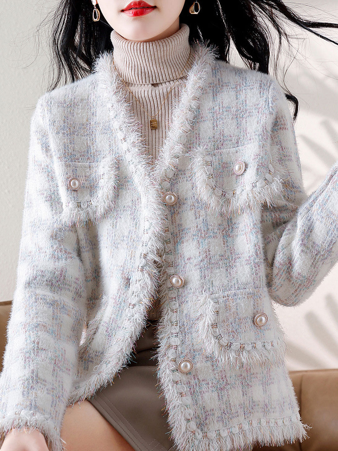 Kayla Elegant V-Neck Loose Knitted Cardigan