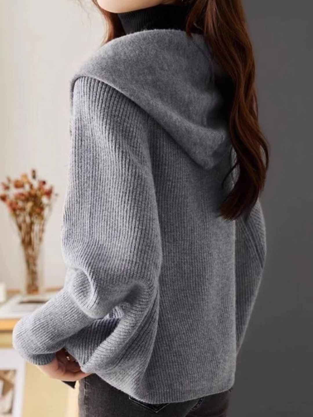 Olivia Loose Solid Color Knitted Cardigan