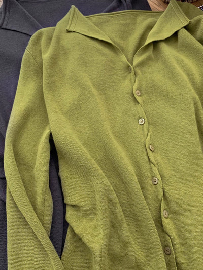 Mia Classic Lapel Knitted Cardigan