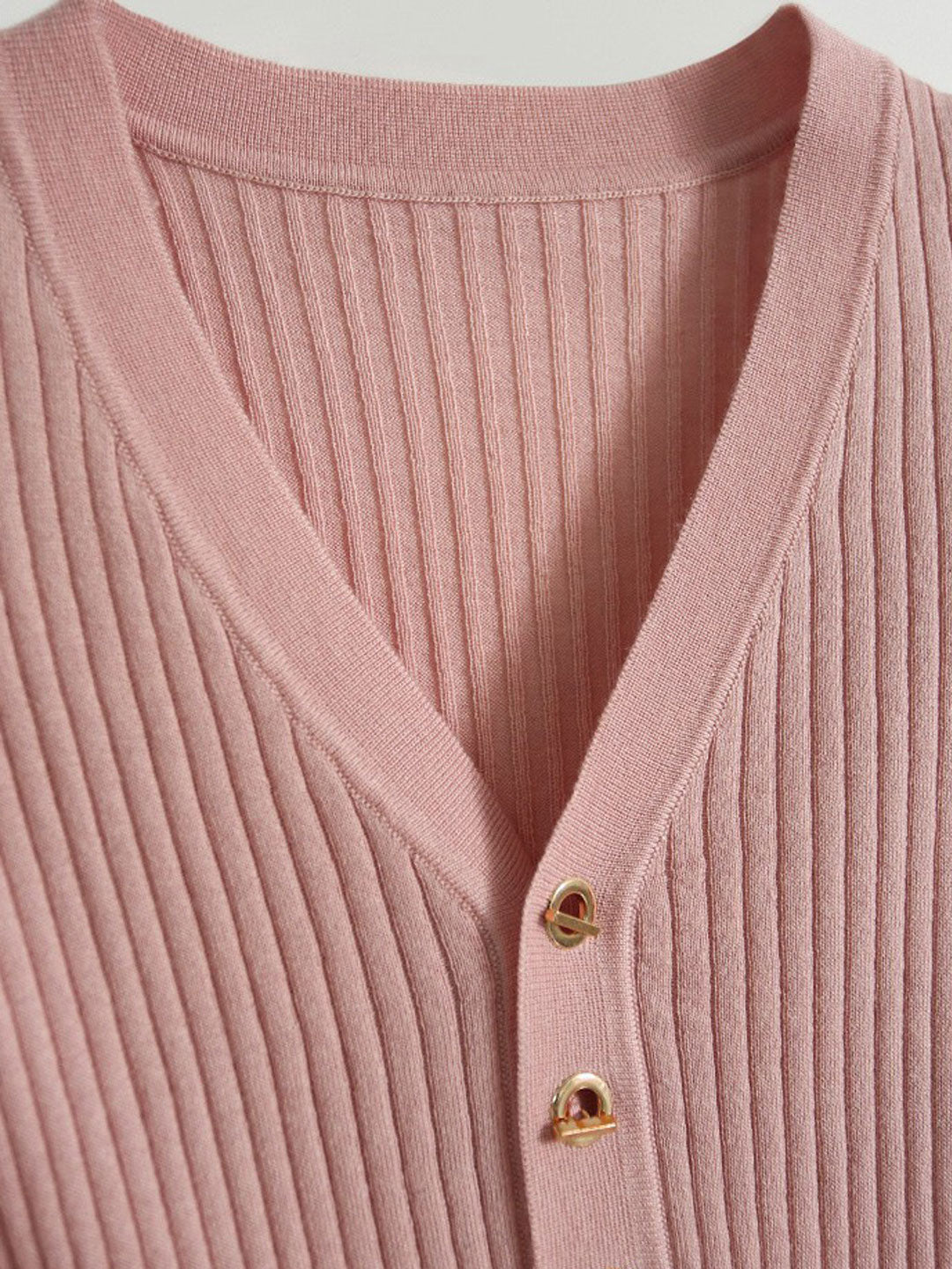 Kylie Elegant V-Neck Stripe Knitted Top