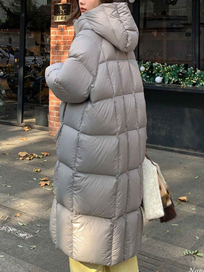 Ella Loose Winter Winter Hooded Coat