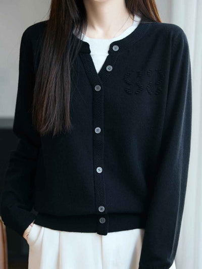 Sophie Casual Crew Neck Mock Two-Piece Pullover Knitted Top