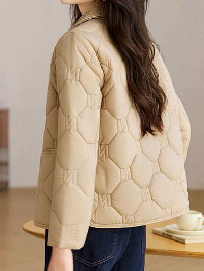 Ella Classic Lapel Solid Color Winter Coat