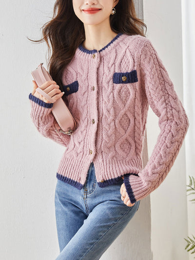 Emma Classic Thickened Knitted Cardigan Sweater