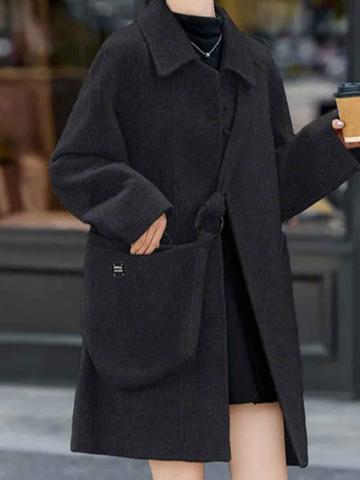 Ava Elegant Lapel Winter Trench Coat