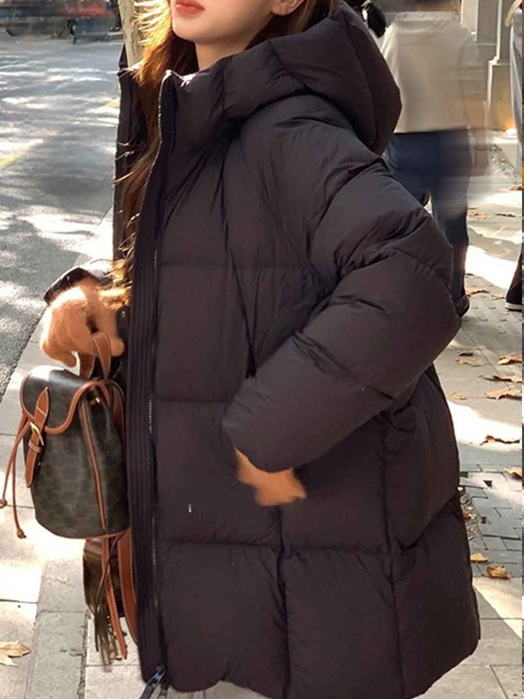 Natalie Classic Solid Color Winter Coat