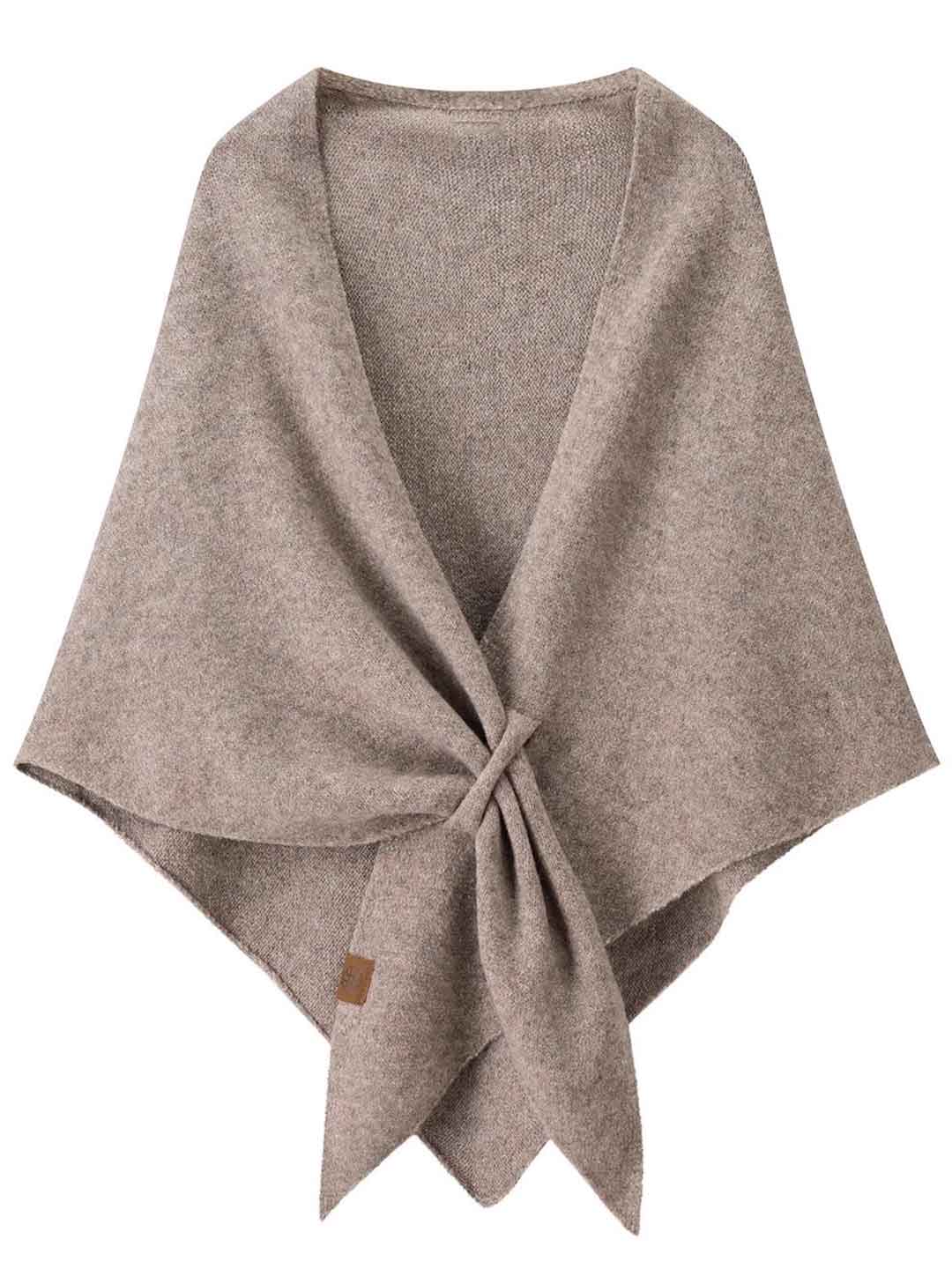 Zoey Classic Solid Color Knitted Shawl