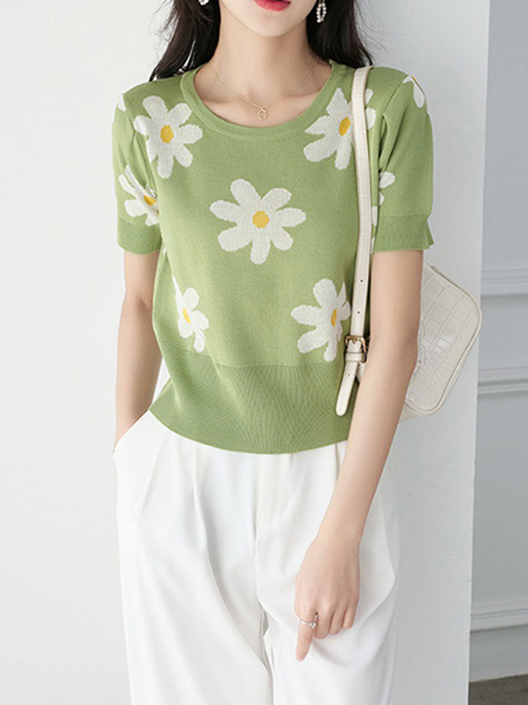 Peyton Elegant Stitched Jacquard Sweater