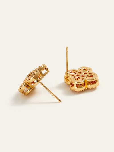 Crystal Flower Earrings