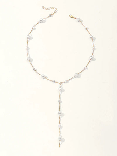 Pearl Drop Y-Necklace