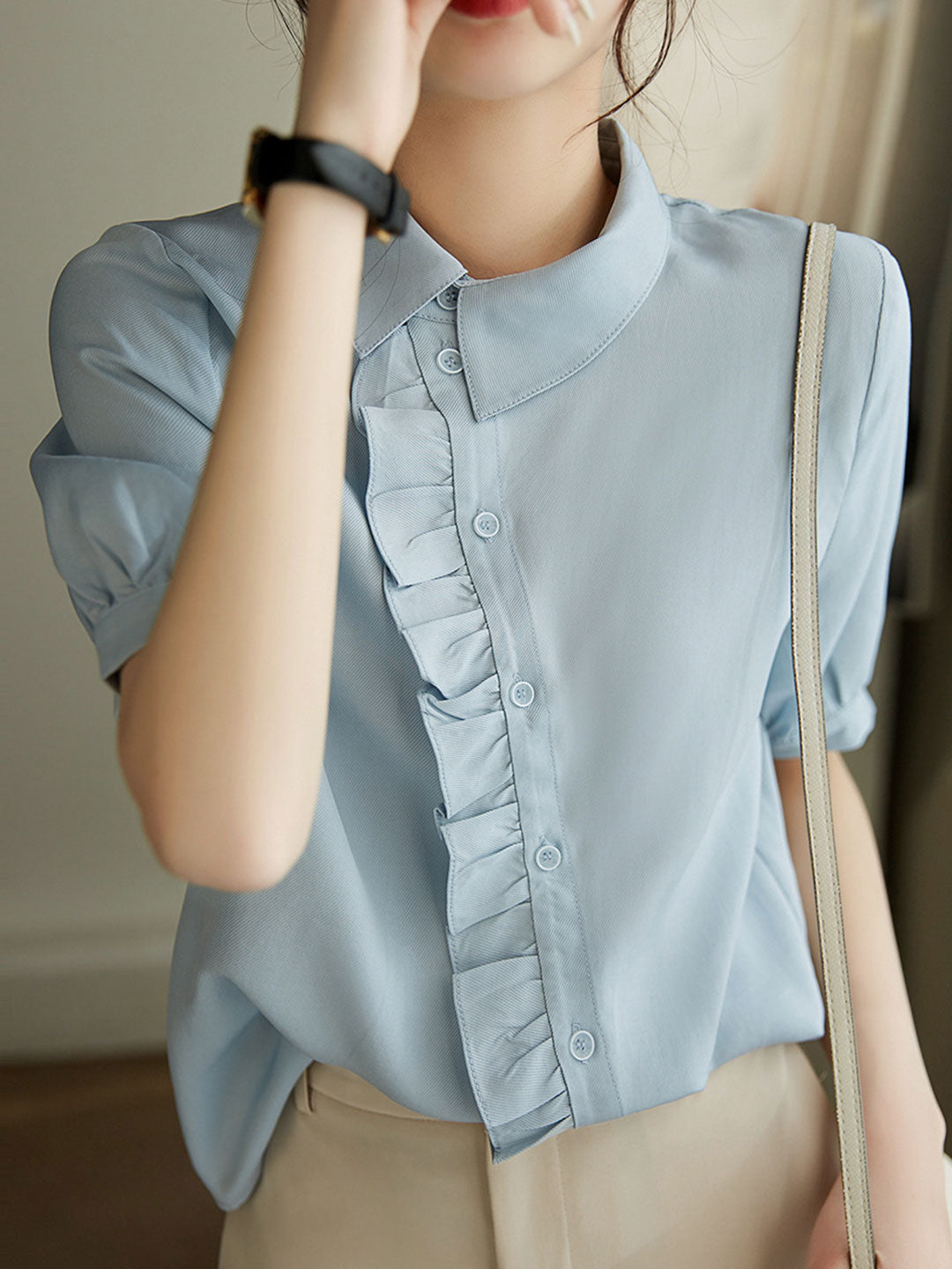 Bella Elegant Auricular Shirt Top