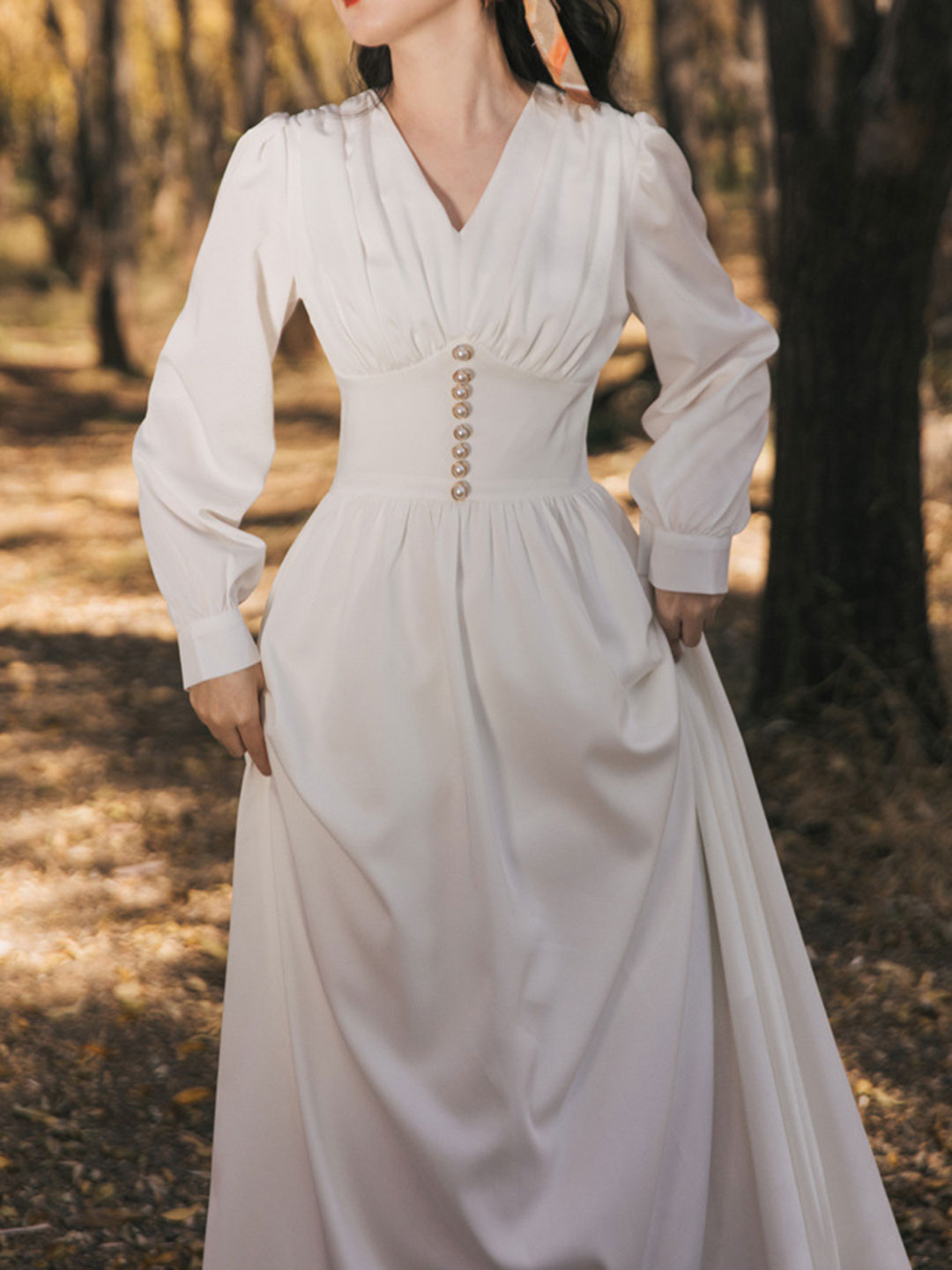 Fanny French Style White Dress