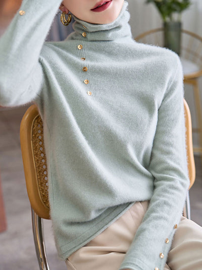 Hilary French Style Turtleneck Sweater