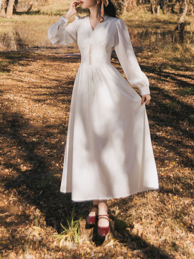 Fanny French Style White Dress