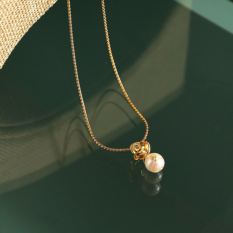 Bailey Simple Pearl Pendant Tassel Necklace