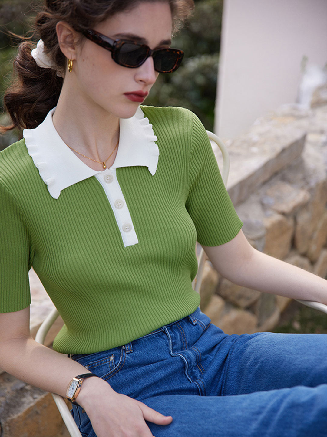 Ally Polo Neck Knitwear