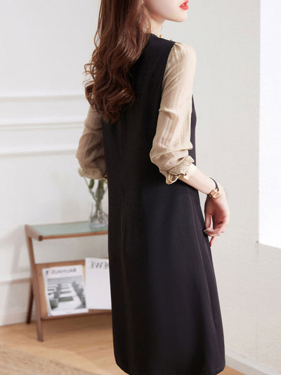 Julia Elegant Crew Neck Dress