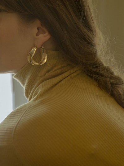 Teresa Classic Turtleneck Bottoming Knitwear-Beige