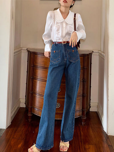 Aubrey Retro High Waist Jeans