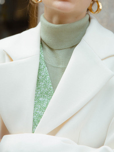 Teresa Classic Turtleneck Bottoming Knitwear-Beige