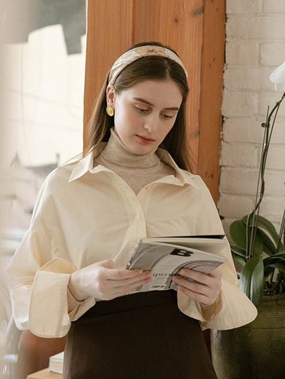 Teresa Classic Turtleneck Bottoming Knitwear-Beige