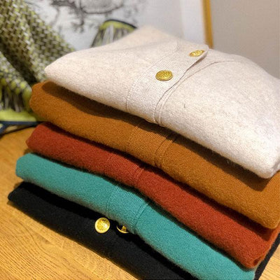 Naomi Vintage V-Neck Knitted Cardigan