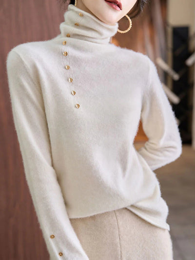 Hilary French Style Turtleneck Sweater