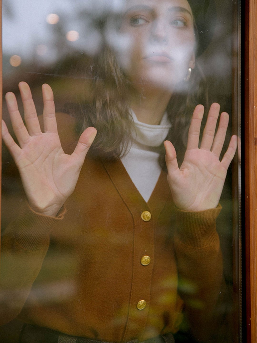 Naomi Vintage V-Neck Knitted Cardigan