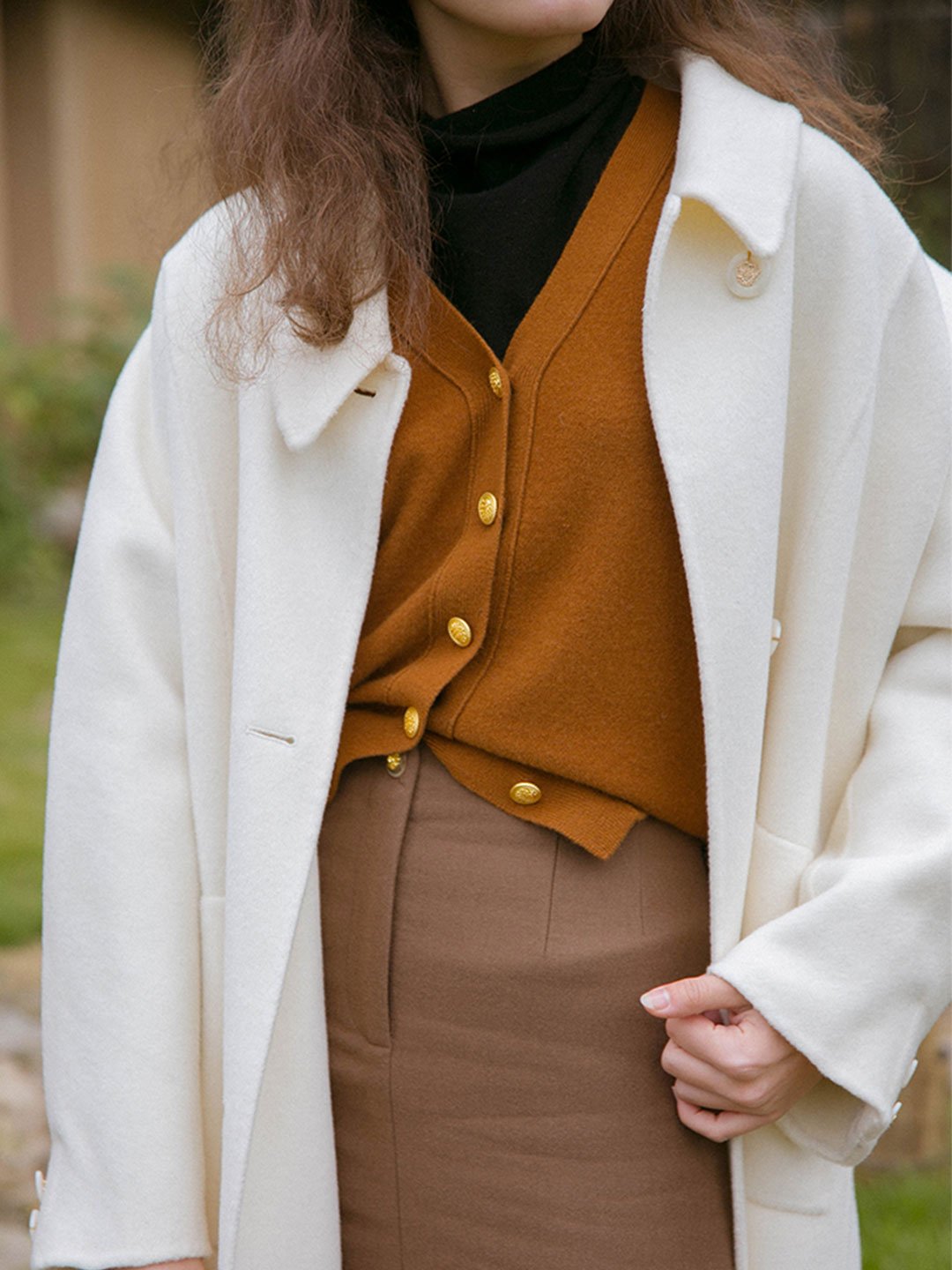 Naomi Vintage V-Neck Knitted Cardigan