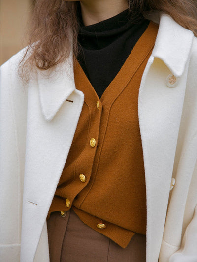 Naomi Vintage V-Neck Knitted Cardigan