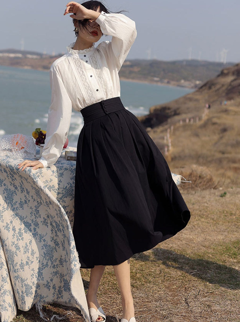 Betty Elegant High waist a-line skirt
