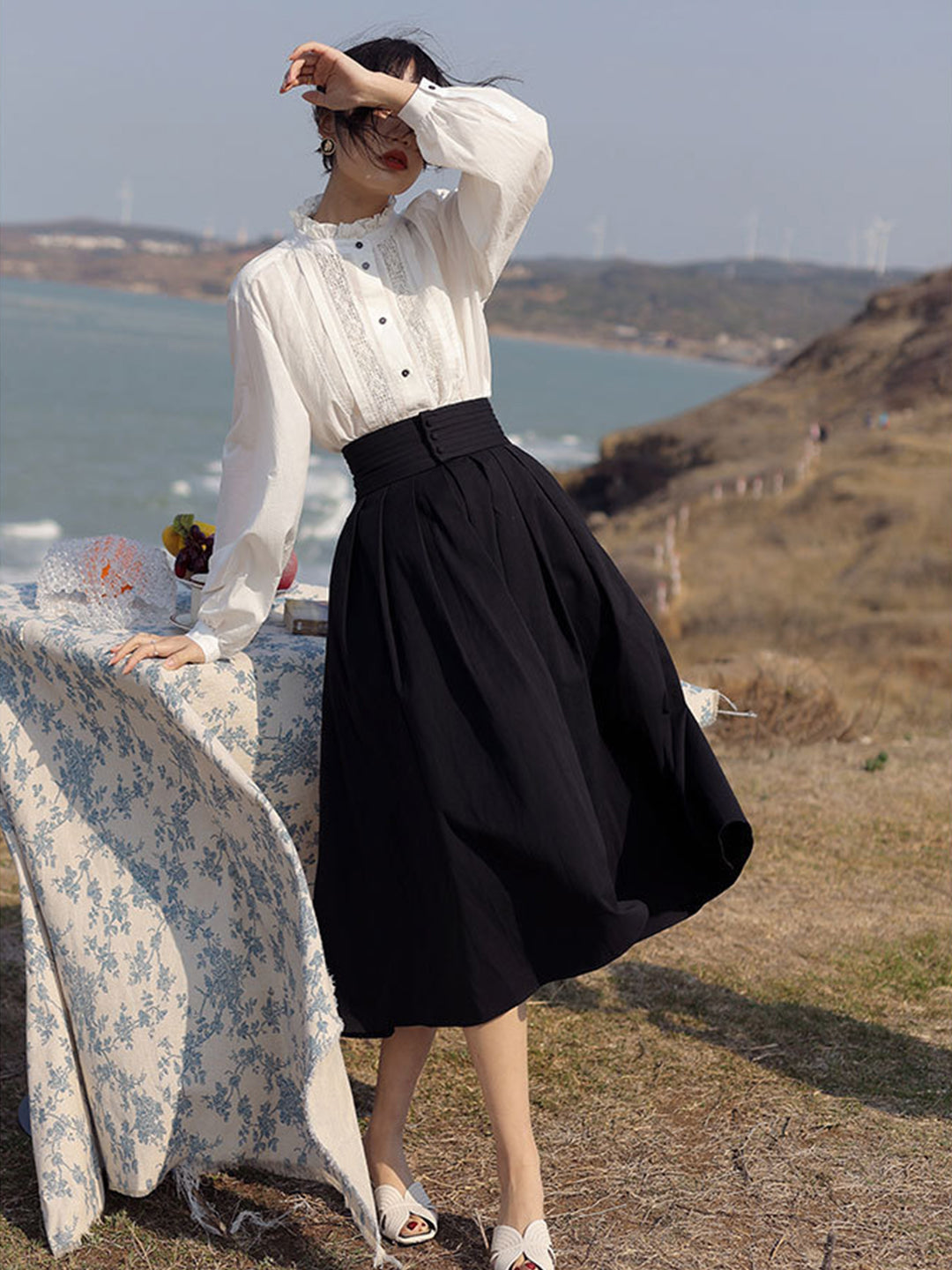 Betty Elegant High waist a-line skirt