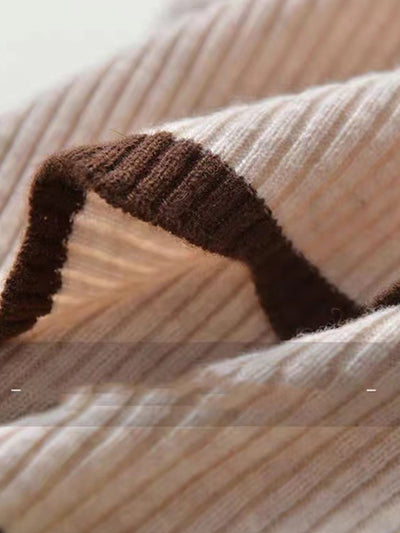 Debby French Ruffled Pile Collar Knitted Sweater