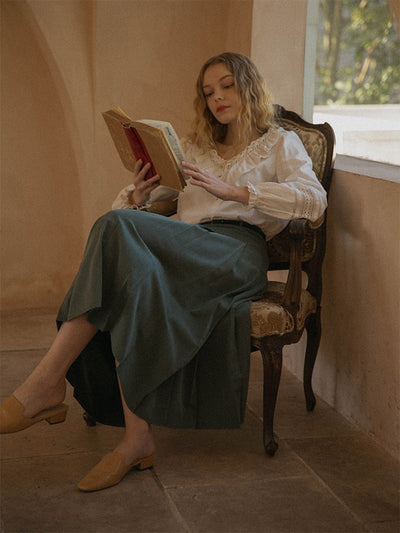Grace Retro Pleated Skirt