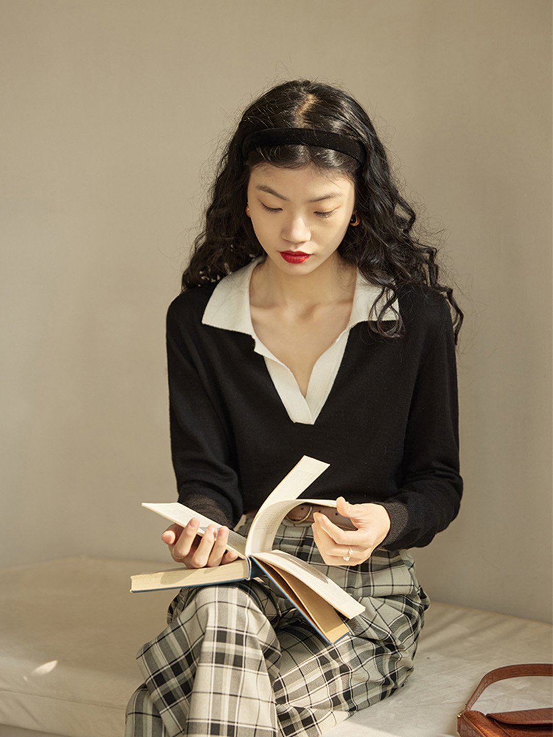 Atalanta Classic Polo Wool Knitwear-Brown