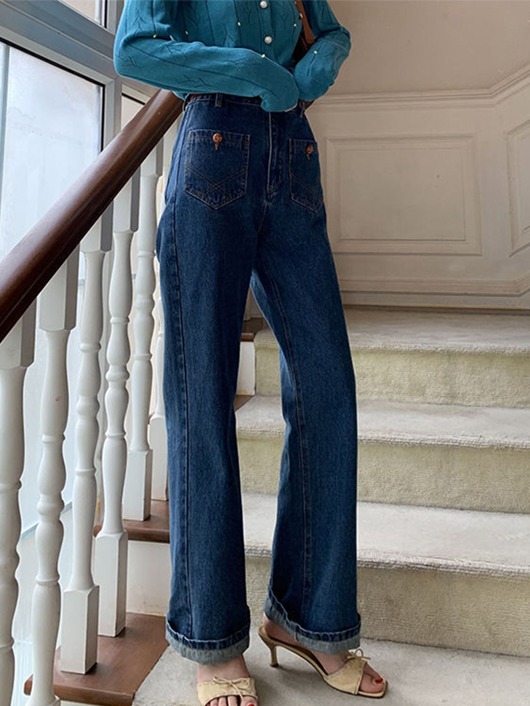 Aubrey Retro High Waist Jeans
