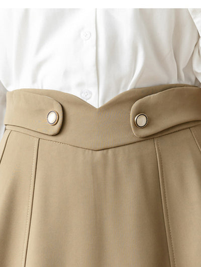 Alyssa Casual Hight Waist A-line Skirt
