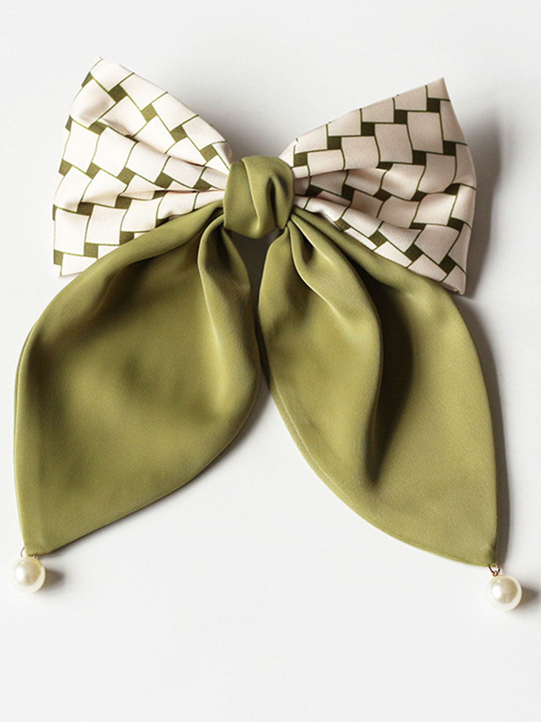 Early Spring Green Bow Hair Clip Accessories